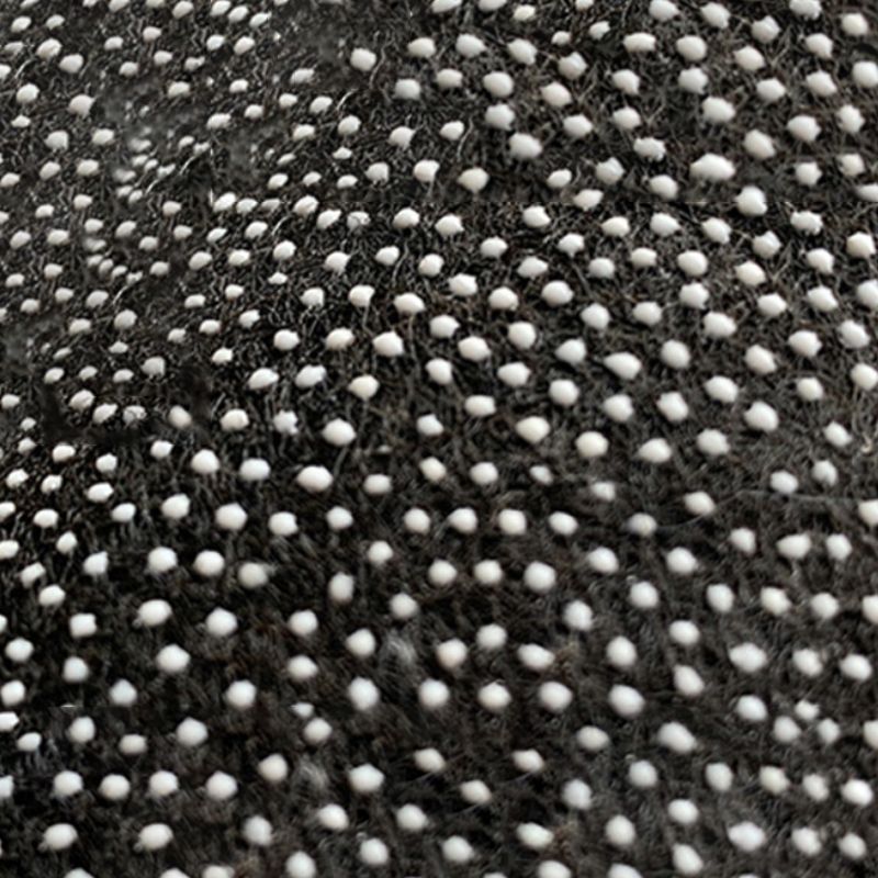 Black Color Block Rug Polyester Nordic Rug Washable Rug for Living Room