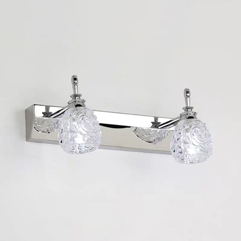 Simple Makeup Mirror Light Nordic Modern Toilet Bathroom Glass Shade Mirror Lamp Fixture