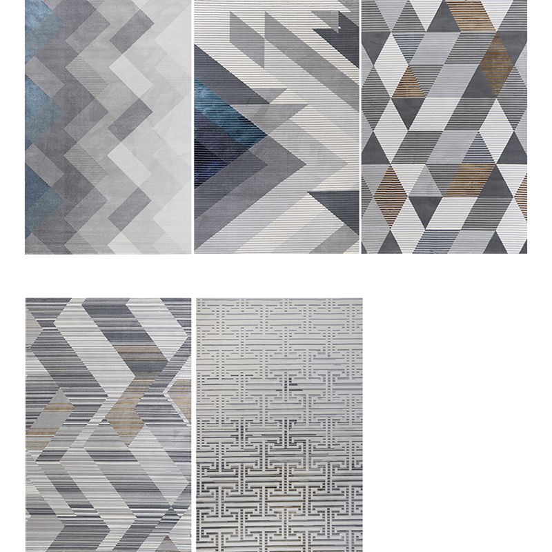 Formeller Deko-Teppich, bunt gestreift, bedruckter Innenteppich, Polyester, rutschfester, haustierfreundlicher Bereichsteppich