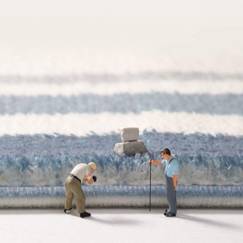 Abstract Round Rug Gradual Change Design Rug Anti-Slip Backing Carpet for Bedroom