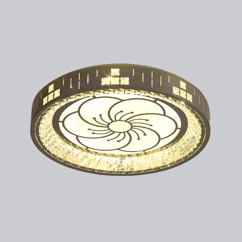 Plafoniere moderne da incasso Illuminazione a soffitto a LED in cristallo per soggiorno