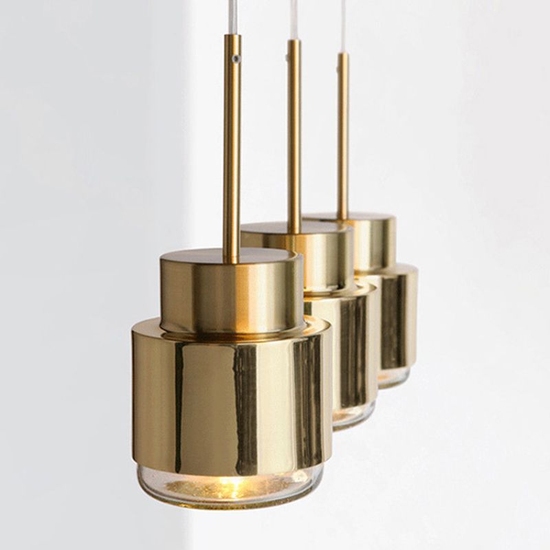 Iluminación colgante contemporánea creativa con sombra acrílica para cafetería cafetería