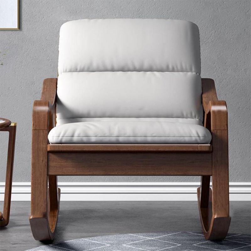 Solid Wood Rocking Chair Lounge Lazy Sofa Chair Family Leisure Rocking Chair