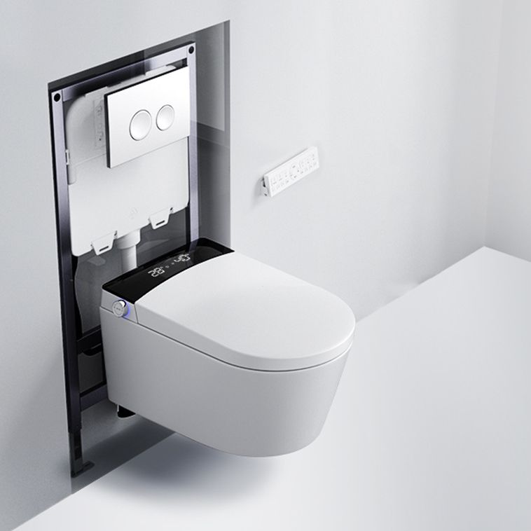 Contemporary 1-Piece Bidet Toilet Wall Mount Toilet Bowl for Washroom