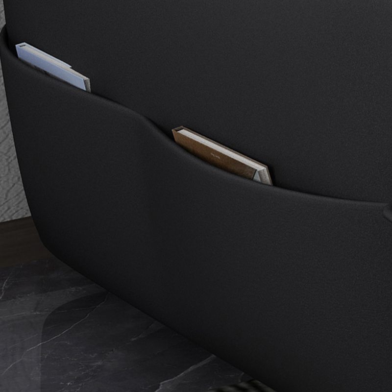 Faux Leather Square Arm Sofa/Sectional with Pillowed Back Cushions, Stain Resistan