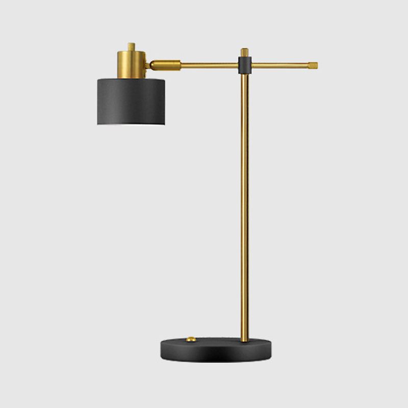 Lampade da comodino moderne in metallo con lampada da tavolo a 1 luce per camera da letto