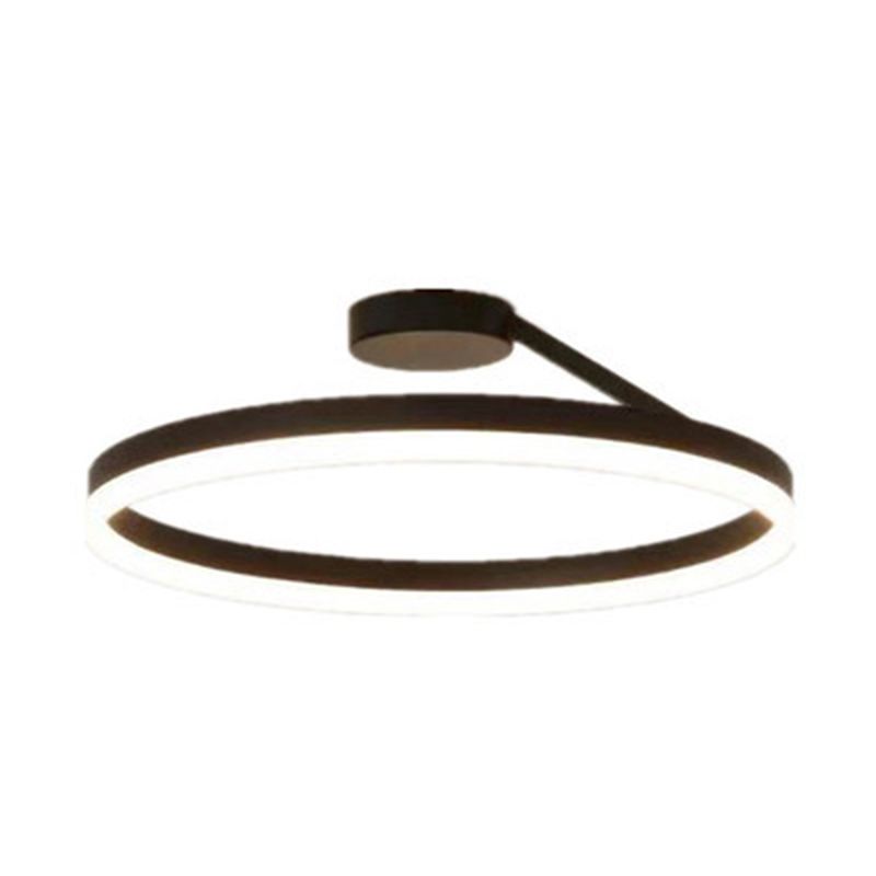 1-Lichtkreis Semi Flush Mount Acryl Modern Style Semi-bündig montiert Deckenled Lichter