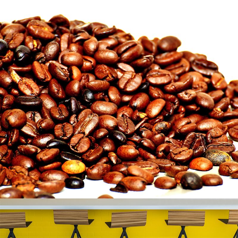 Coffee Beans Mural Environment Friendly Coffee Shop Decoration