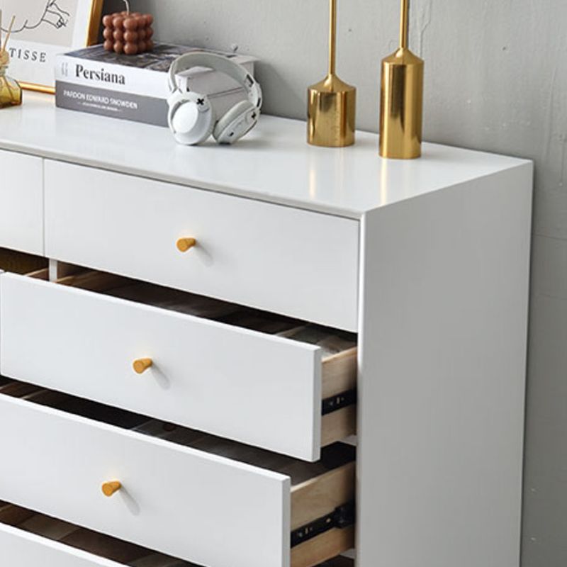 Wooden Storage Chest Dresser Contemporary Glam Chest with Drawers