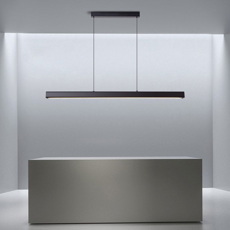 Caratteristico semplice moderno moderno a LED LED Isola sospesa a sospensione per ufficio sala da pranzo