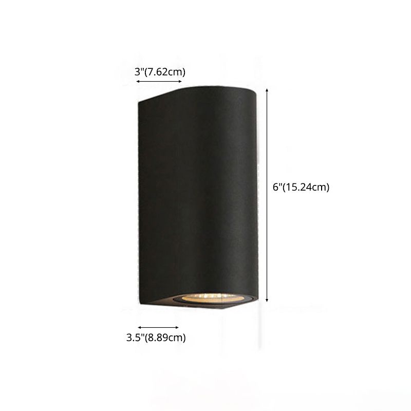 Moderner Stil schwarzer Leuchte Leuchte Geometrische Aluminium Wandleuchte Beleuchtung