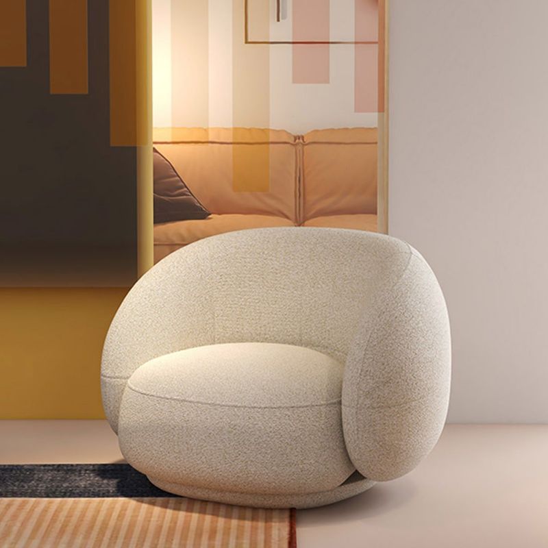 27.55 Inch Tall Contemporary Curved Sofa Armless Sofa for Living Room