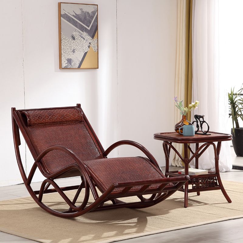 Rattan Antique Rocking Chair 27.6" x 66.9" x 35.4" Rocker Chair High Back for Living Room