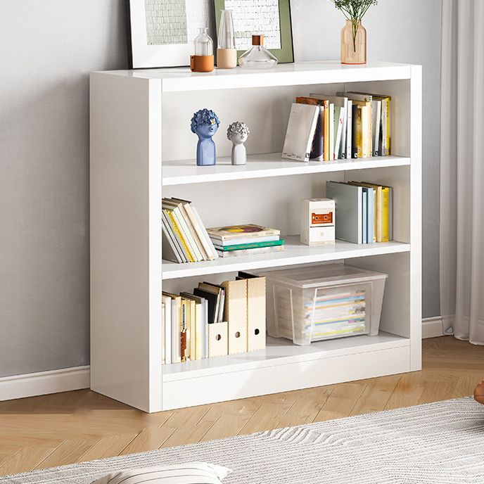 40.55"H Bookshelf Scandinavian Style Closed Back Bookcase for Home and Office