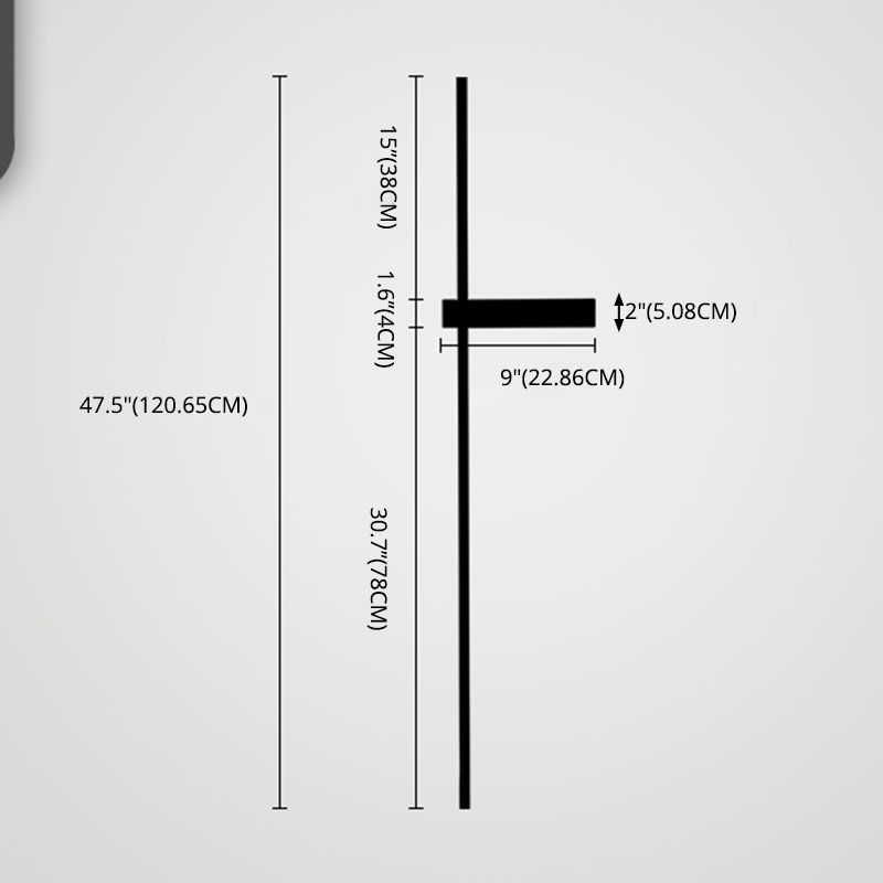 Moderno Minimalista Estilo lineal Luz montado en la pared lineal Ideas de iluminación de pared acrílica para sala de estar