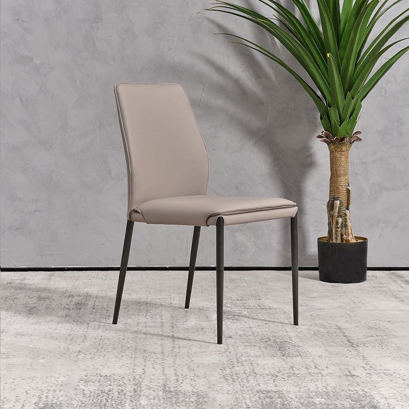 Faux Leather Parsons Dining Chair Dining Room Upholstered Chair