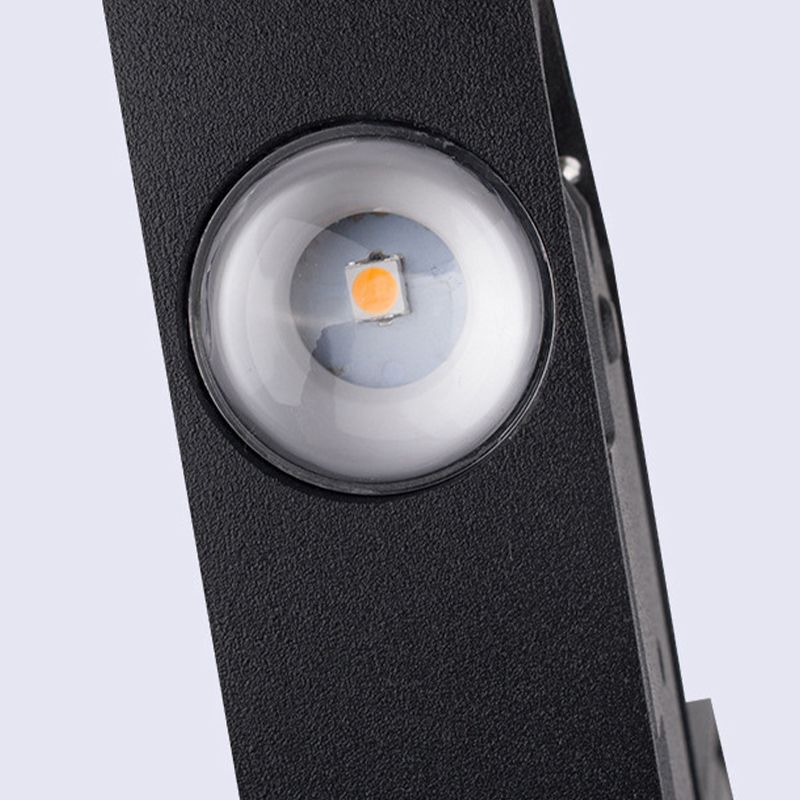 Geometric LED Wall Mount Black / White Metal Contemporary Wall Light