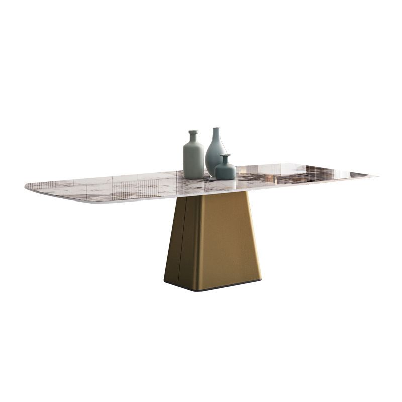 Glam Style Rectangle Sintered Stone Dining Set 1/2/5 Pieces Dining Set for Dining Areas
