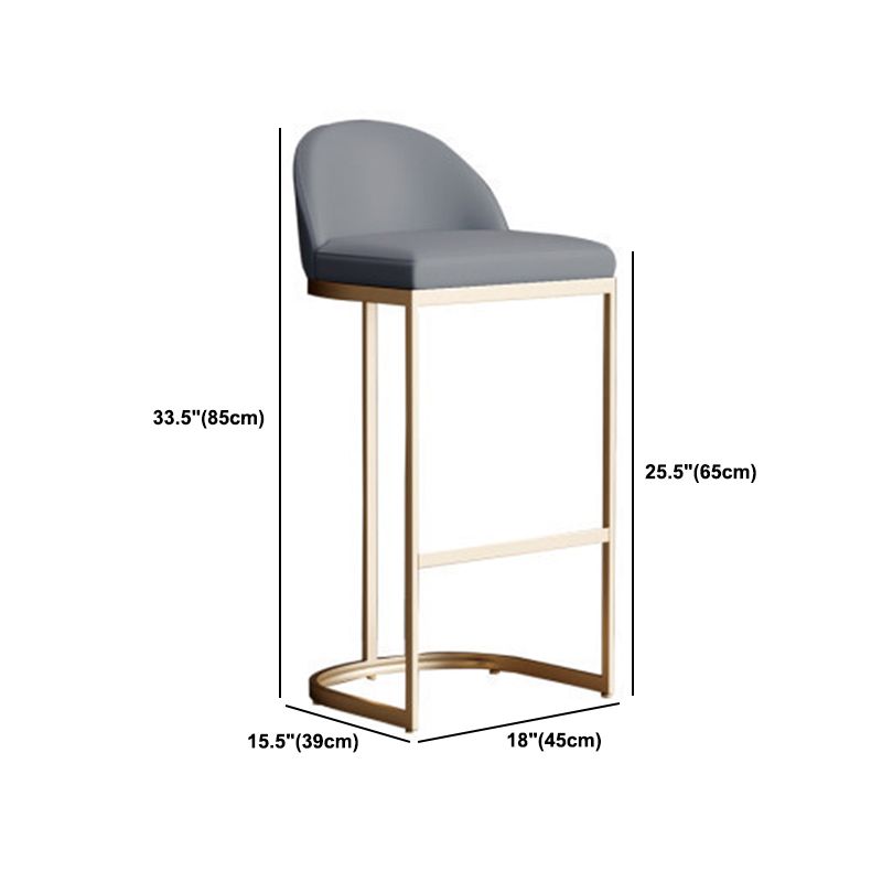 Glam 1/2/5 Pieces Bar Table Set Rectangle Bar Table with Metal High Stools