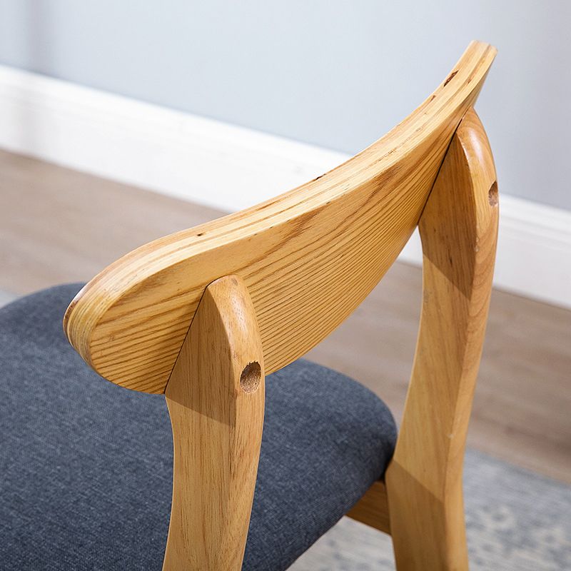 Footrest Wood Upholstered Bar Stool Matte Finish 28.74'' Low Back Stool