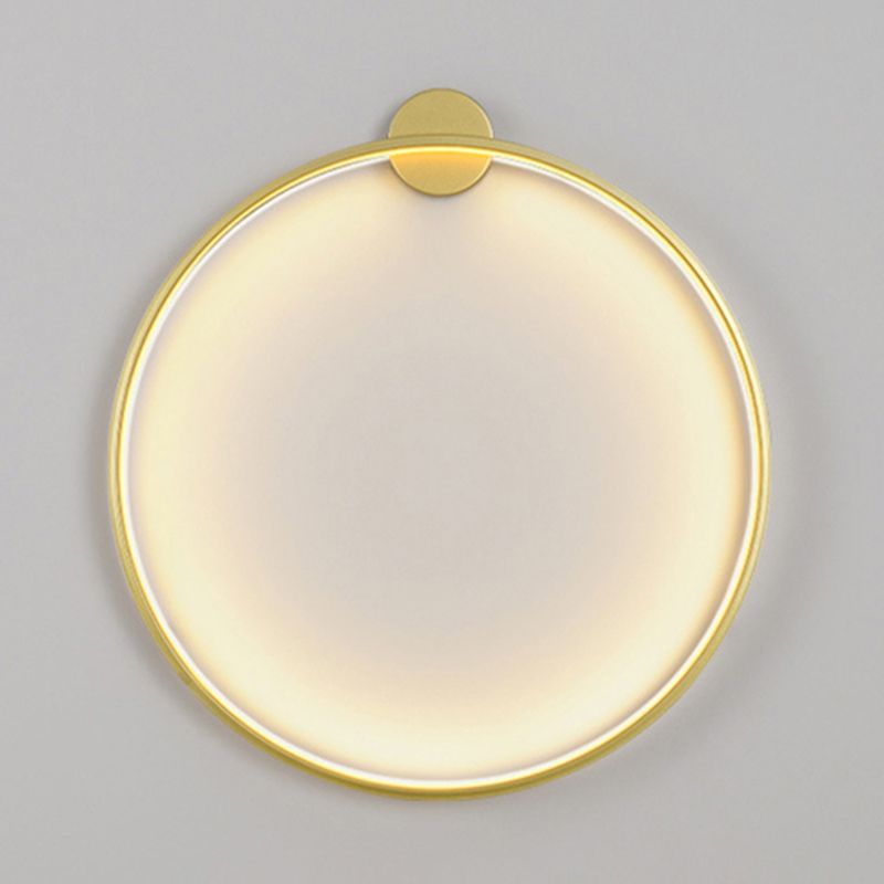 Iluminación de pared círculo en estilo moderno de silicona 1 lámpara de pared LED de luz