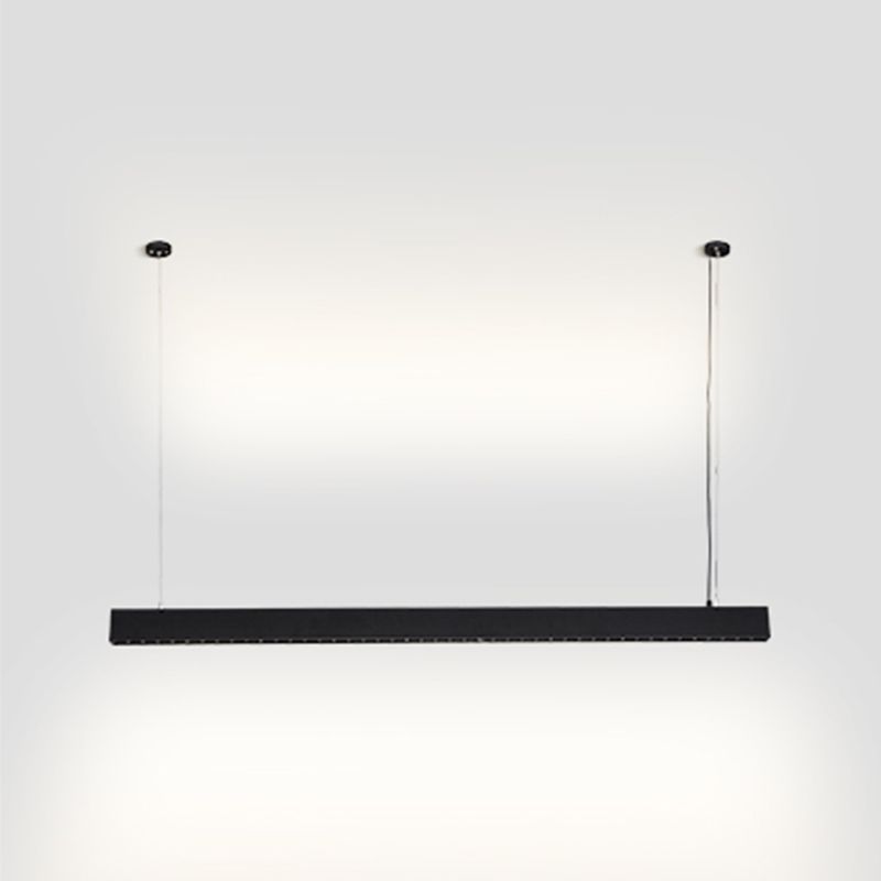 Modernes Rechteckinsel Light Restaurant LED Hängende Leuchten mit Acrylschatten