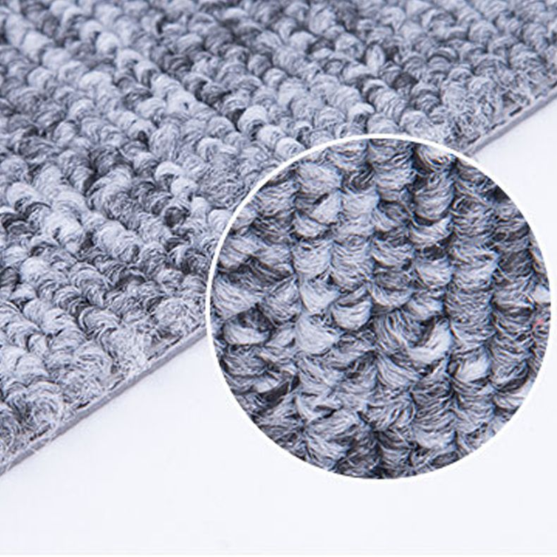 Indoor Carpet Tiles Square Pattern Multi Level Loop Peel and Stick Carpet Tiles