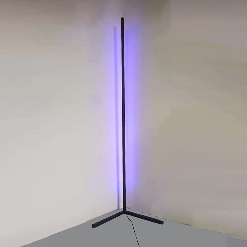 Minimalist Style Metal LED Floor Lamp Modern Geometry Line Floor Light for Living Room