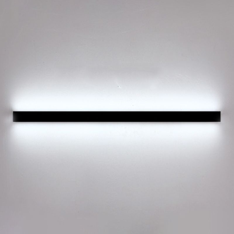 Estilo moderno Luces de apliques de pared lineal Metal 1 Ideas de iluminación de pared de luz