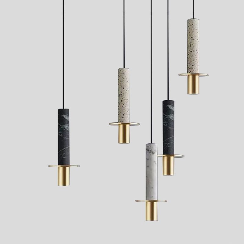 Nordic Modern Marble Pendse Lamp Bar Restaurante Led Mármol Luz colgante