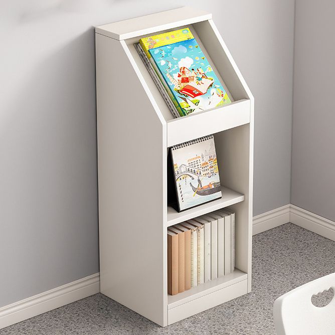 Wooden Bookshelf Modern Home Office Bookcase with Rectangle Shelves