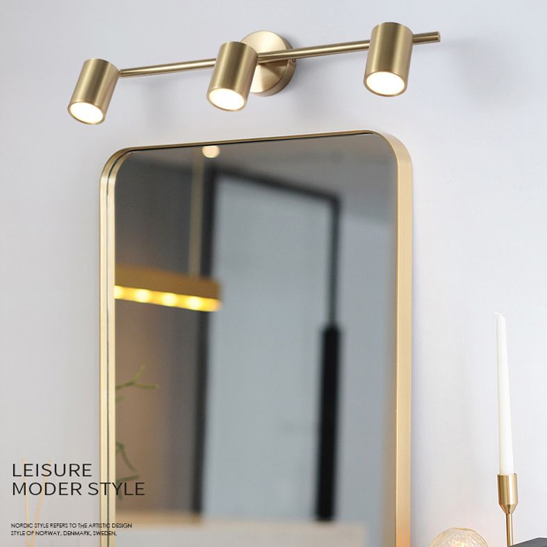 Postmodern Cylinder Vanity Sconce Lights Aluminum Wall Mount Light Fixture for Bathroom