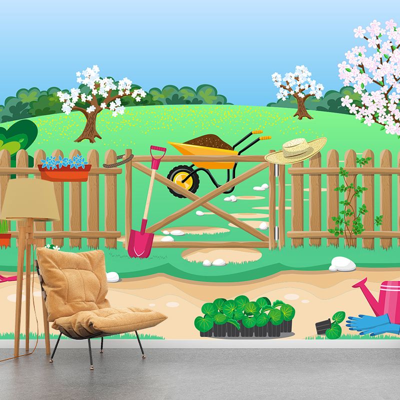 Abstract Country Style Pattern Mural Horizontal Antifouling for Wall Decoration