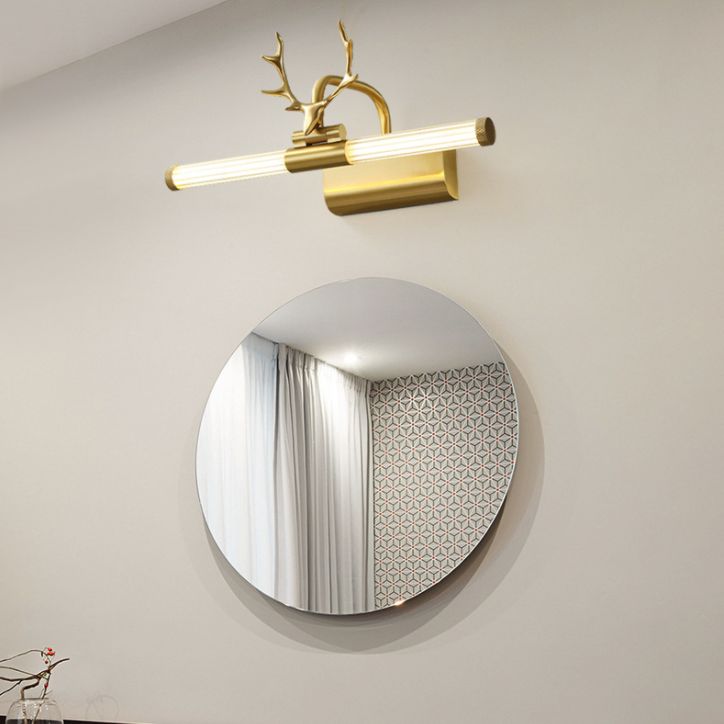 Vanité moderne Lights Lights Copper 1-Light Wall Éclairage mural pour salle de bain