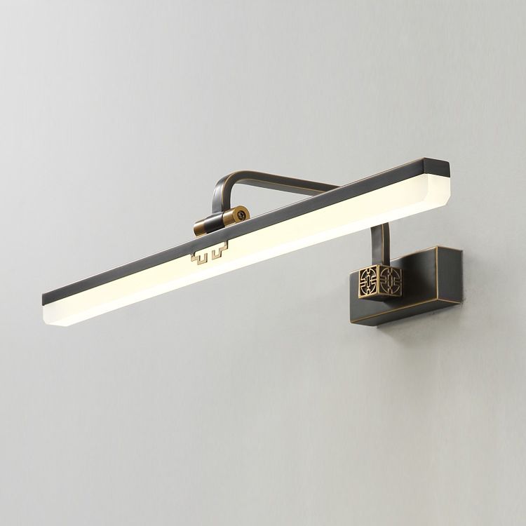 Linear Shape Wall Lighting in Modern Style Metal 1-Light Sconce Lamp for Bathroom
