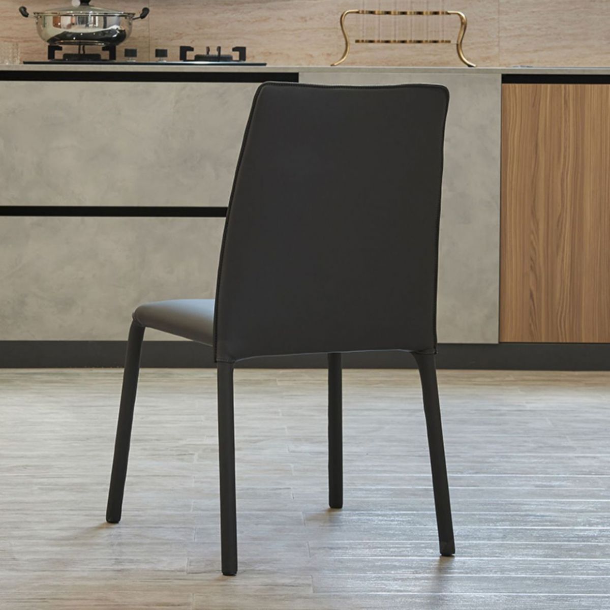 Modern Style Dining Chair Armless Chairs with Metal Legs for Home