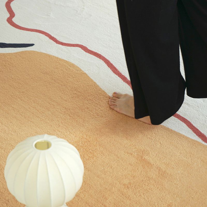 Tapis contemporain beige Rapier de couleur de contraste de pyrout de tapis résistant à la décoration intérieure