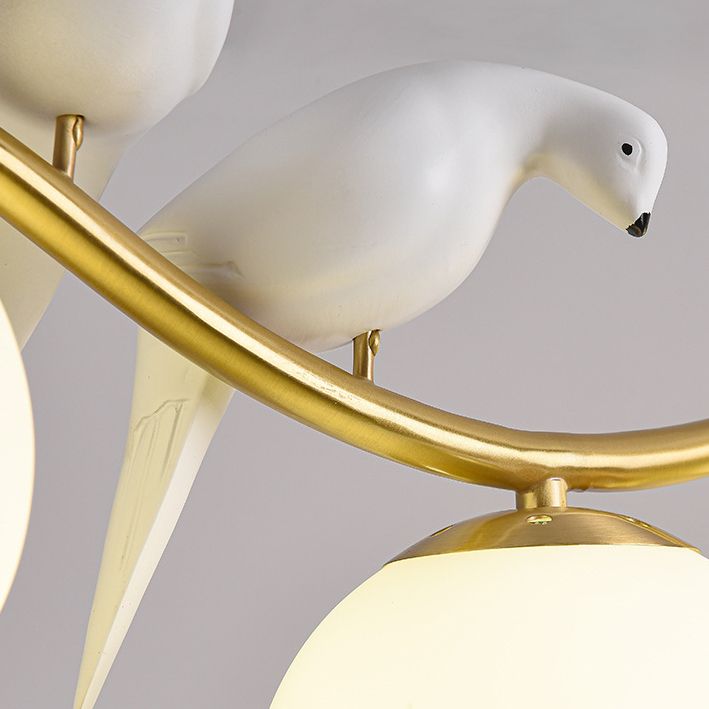 Contemporary Kitchen Island Lighting Golden Ceiling Light for Foyer