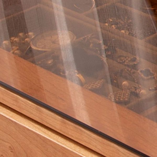 Contemporary Mirrored Glass Drawers Make-up Vanity with Storage for Bedroom