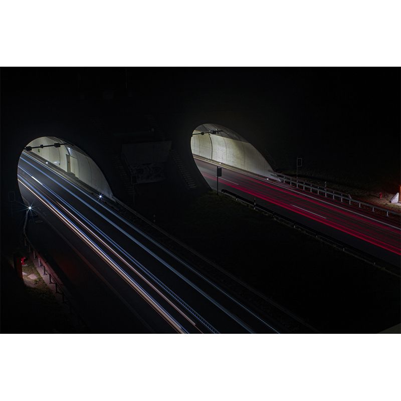 Various Highway View Mural Wallpaper Contemporary Mildew Resistant Wall Covering