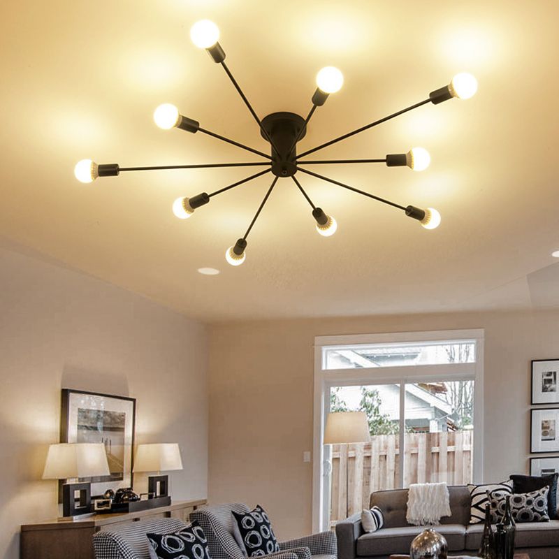 Contemporary Flush Mount Lighting Polish Finish Ceiling Light for Foyer