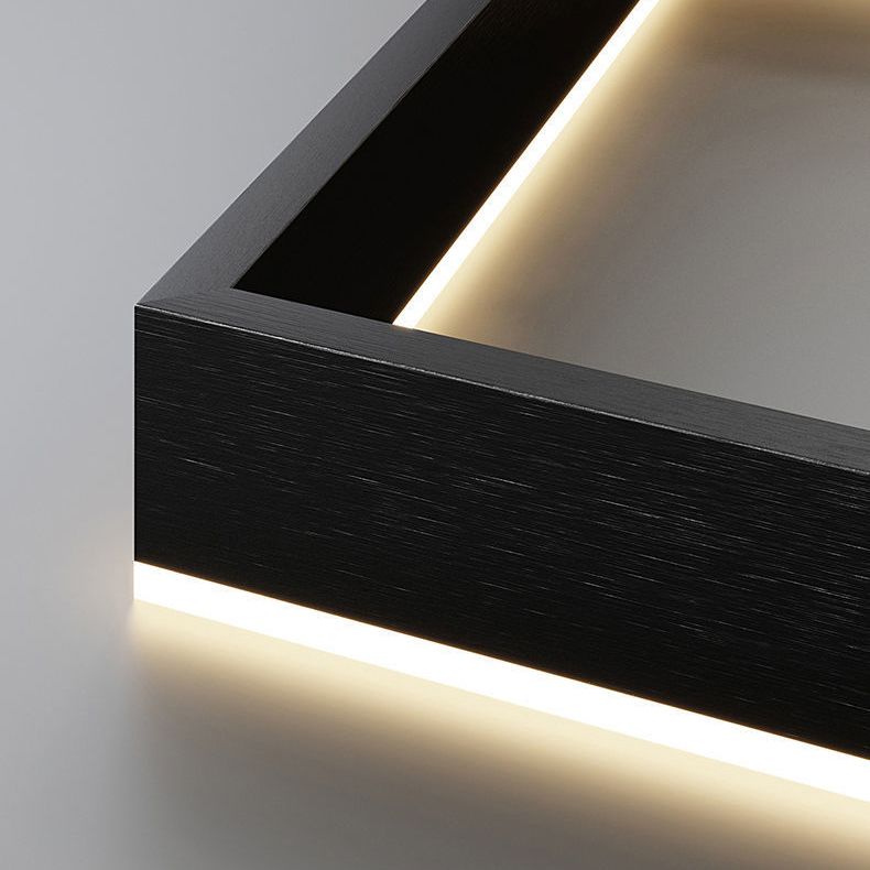 Lámparas de lámpara cuadrada moderna lámpara de metal 3 luces lámparas de lámpara