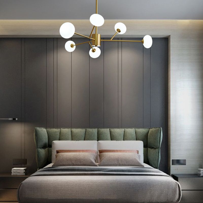 Lampadario in rame in rame a sospeso contemporaneo