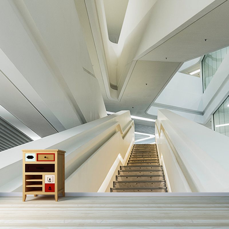 Simple Space Extension Mural Wallpaper Indoor Decoration Wall Covering, Stain-Resistant