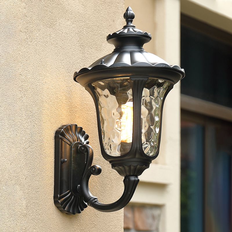 Lumo da parete per parete da parete ombreggiata in vetro