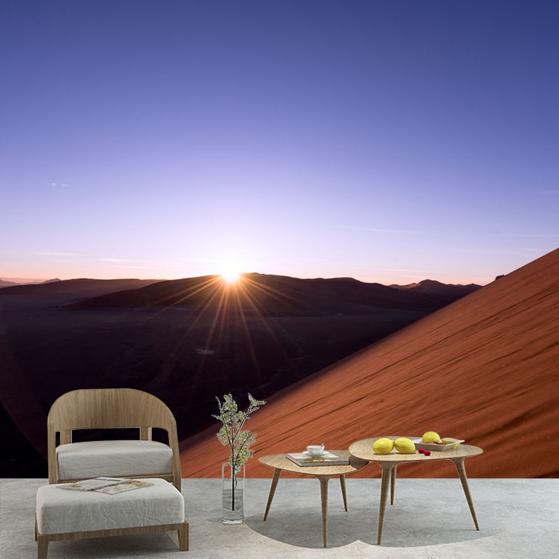 Arid Desert Landscape Mural for Living Room Decoration, Made to Measure