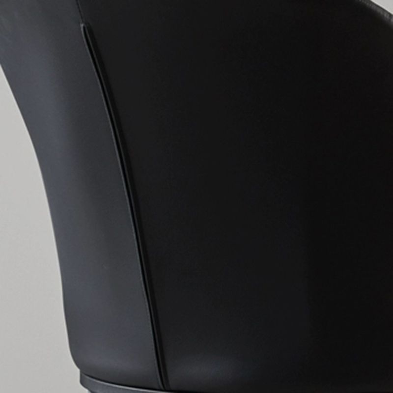 Glam Style Upholstered Armless Side Chair Metal 4 Black Finish Legs Solid Back Chairs