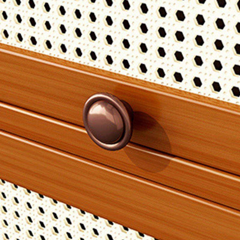 12.5" W Bamboo Bookshelf Modern Closed Storage Bookcase for Home Office