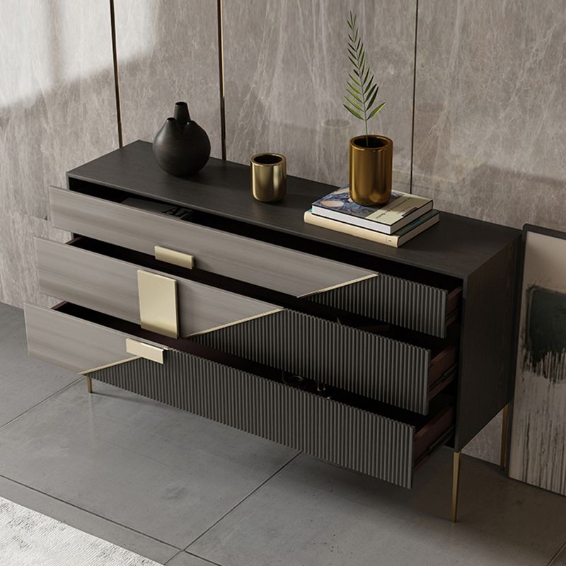 Glam Horizontal Storage Chest with Soft-Close Drawers for Home