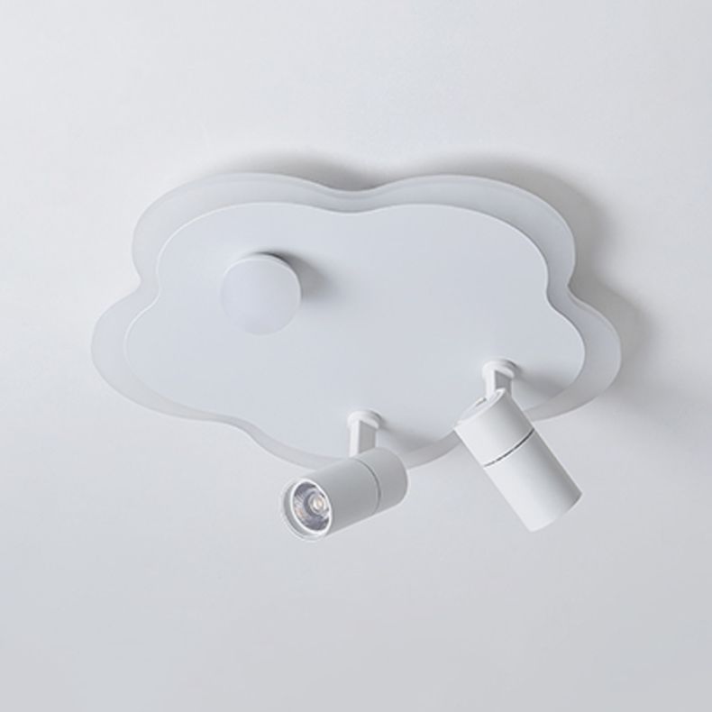 Lampada da soffitto bianca a forma di fiore Lampada da soffitto a LED con faretti